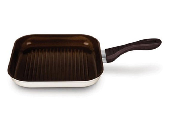 1 New Ceramic Grill Pan Milky in Pakistan